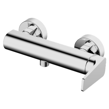 Single lever shower mixer for exposed installation