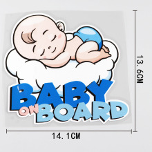 Baby On Board Sleeping PVC Decal