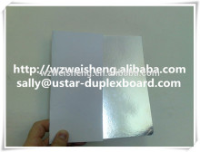 300 GSM Paper Coated with 12 micron Silver PET,SBS,Coated art board backing laminated board