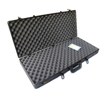 Black practical aluminum gun case fireproof hunting case RZ-SG-023