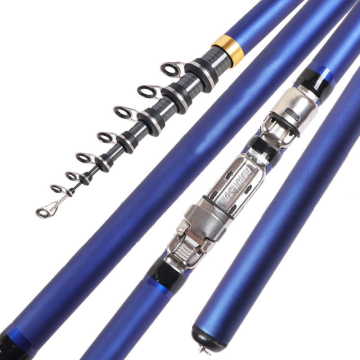 Telescopic Surf Casting Rods 3.6m-6.3m, 80-150g Carbon Fiber Fishing Rods for Rock and Surf