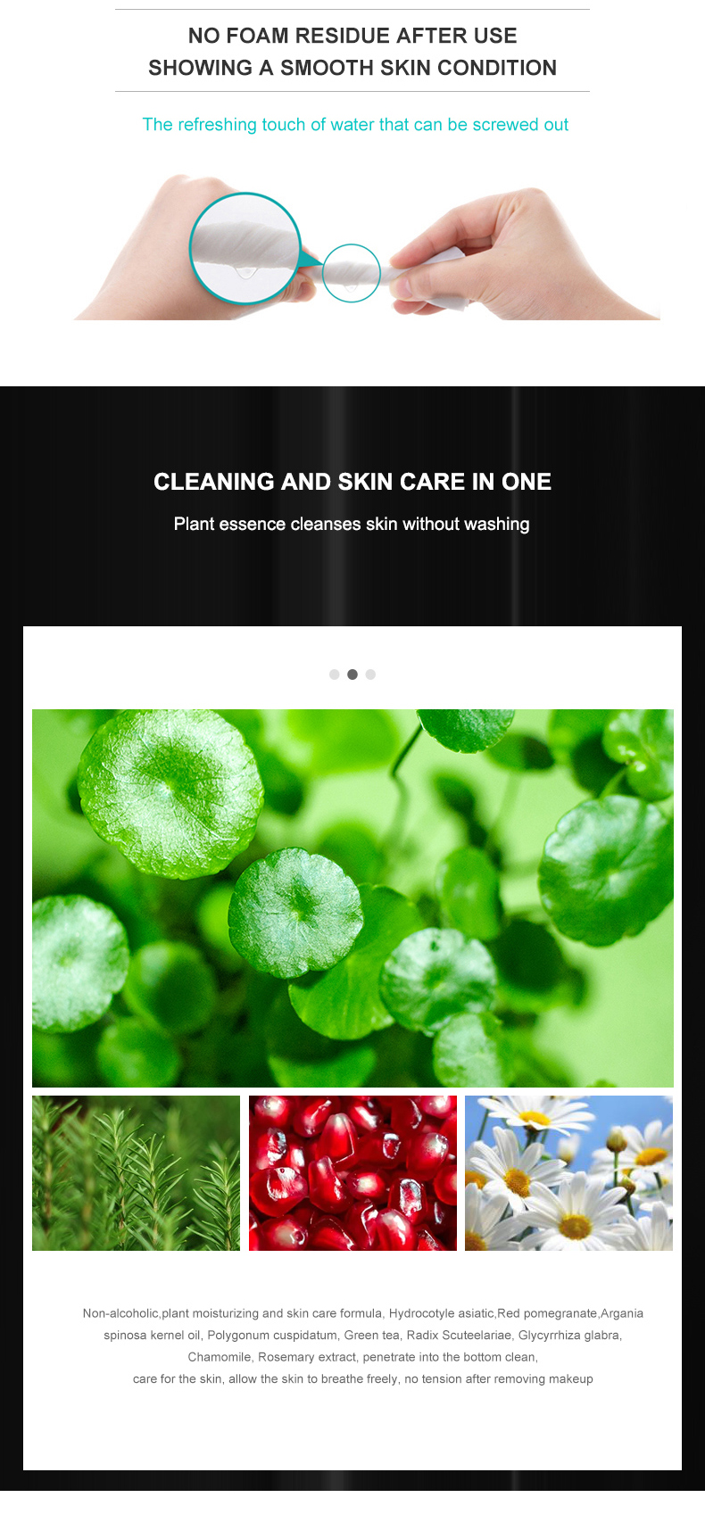 Organic Natural Cleansing Cotton Makeup Remover Wipes