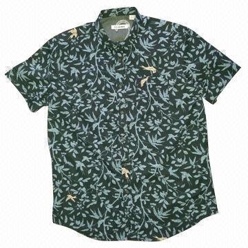 100% Cotton Men's S/S Shirt with Printing