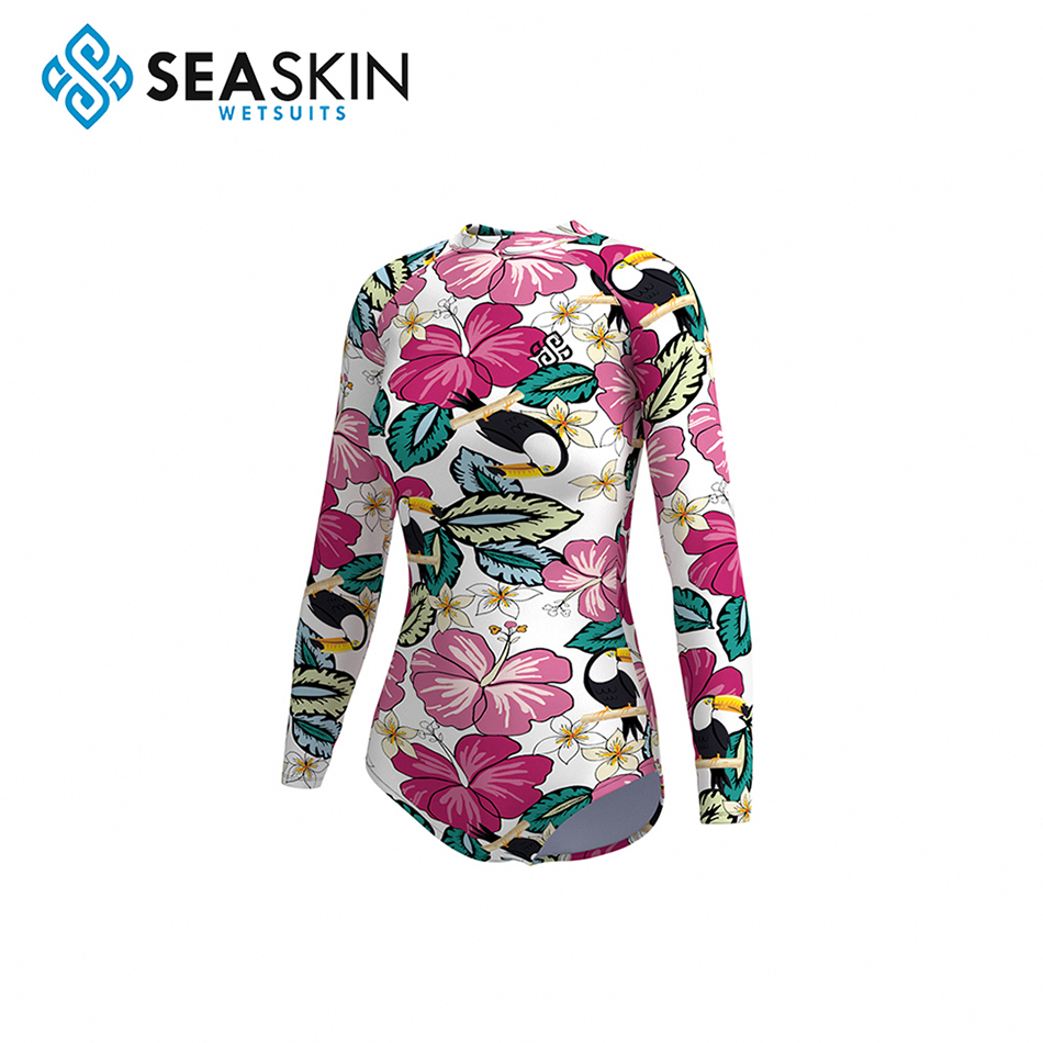 Seaskin Muster Custom Lady&#39;s Surfen Bikini -Neoprenanzug