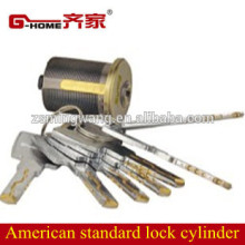American profile brass lock cylinder