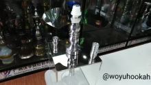 WOYU small acrylic LED hookah for outdoor smoking
