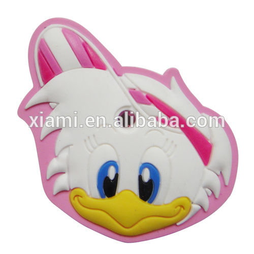 fashional lovely chicken head shape rubber key cover animal