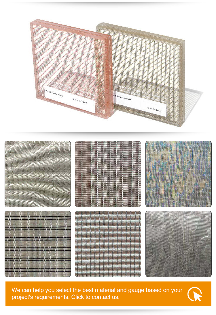 Bronze Mesh for Glass Laminated / Architectural Metal Mesh