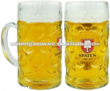 High quality world cup beer glass with handle