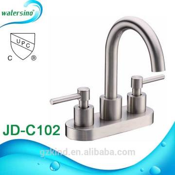 Double handle basin faucet CUPC Stainless steel wash basin tap UPC baisn faucet