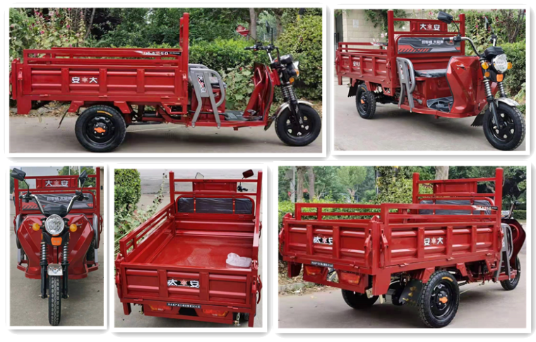 Electro-tricycles for cargo electric cargo trikes electric vehicles cargo delivery Self-unloading electric tricycle