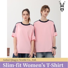 Women's 100% Cotton Three Webbing T-Shirt