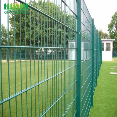 Power Coated Green Dubbel Horisontell Wire Fence