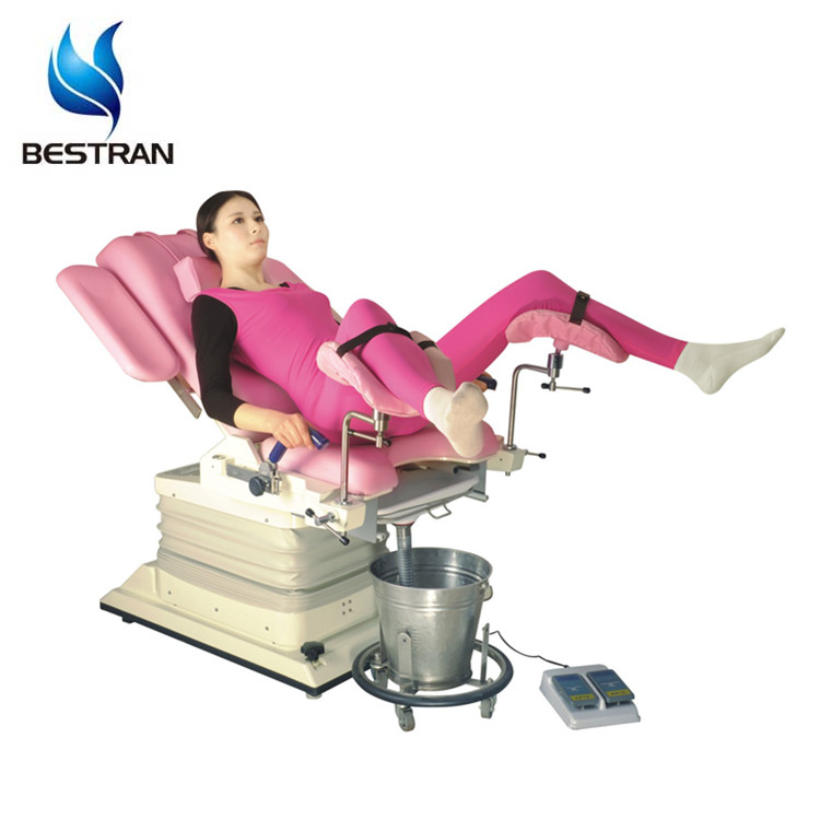 BT-GC001 hospital electric gynecology examination chair,  medical obstetric table surgical bed with lamp price