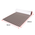 Kích thước 240 cm * 90 cm Màu xám nhạt trên Red Eco Không độc hại Thân thiện với PE / EVA Bọt biển Deck Deck Sàn gỗ tếch