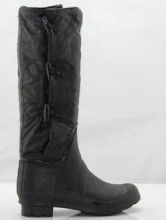 Size41 Anti-slip Kitten Heel Knee Rain Boots Forest / Gardening