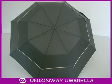 high quality two fold umbrella with double layer windproof