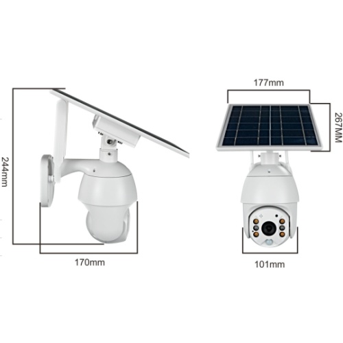 Solární IP kamera s LED Street Light