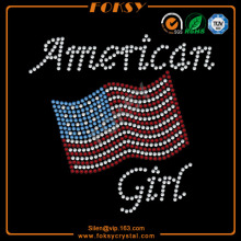 American Girl USA Flag rhinestone transfers
