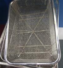 Stainless steel medical disinfecting basket