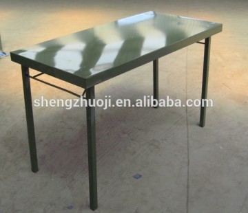 steel military folding table