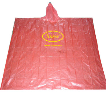 Ponchos de pluie PE promotionnels avec logo gratuit