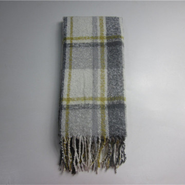 Custom Cashmere Like Acrylic Woven Scarf