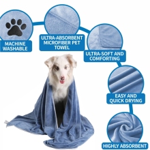 Wholesale Custom Print Design Absorbent Dog Towel Cat Bathrobe Dog Bathrobe Towel
