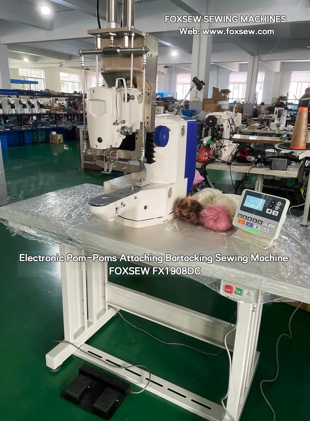 Pompom Bartacking FOXSEW FX1908DC -5 Pompom Bartacking FOXSEW FX1908DC -5