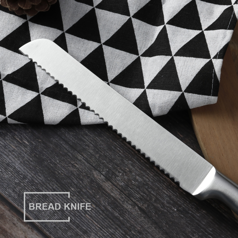 Conjunto de facas de cozinha de aço inoxidável premium de 7 peças