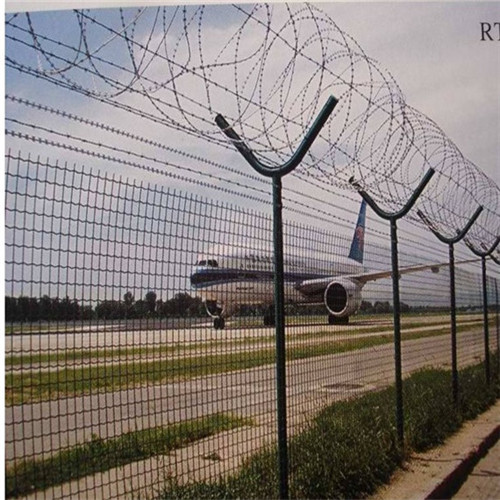 High quality Y shape PVC coated airport security fence