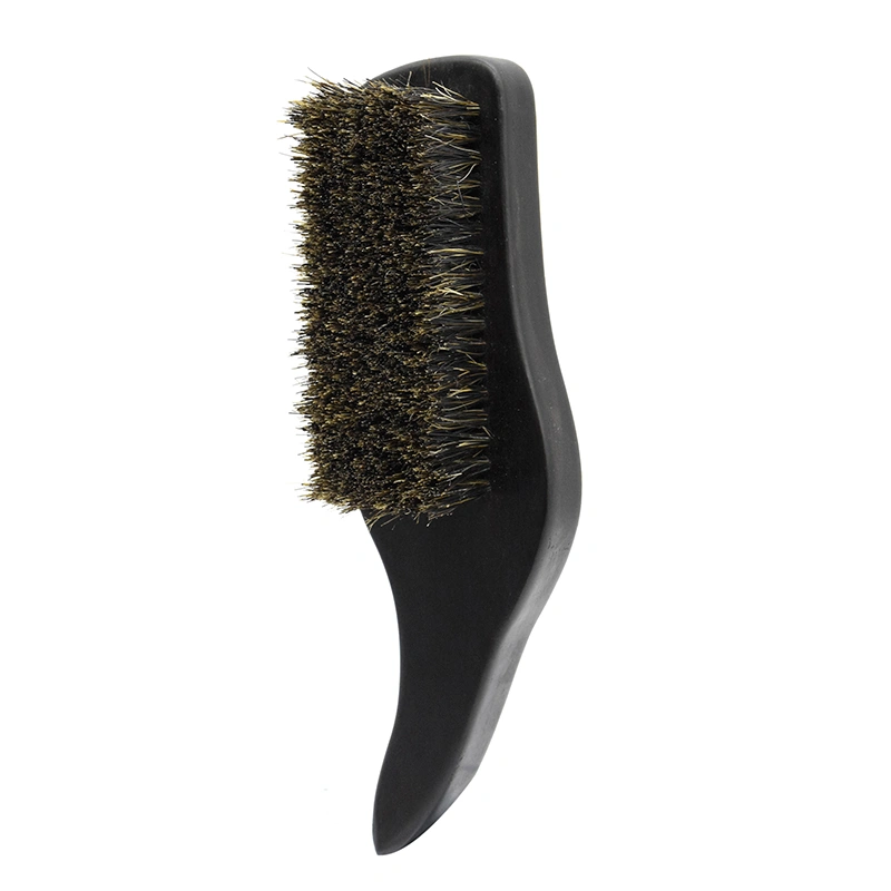 Men Beard Brush Boar Hair Bristle Hard Shaving Comb Wood Handle Face Massage Hairdresser Mustache Brush Shaving Beauty Tool