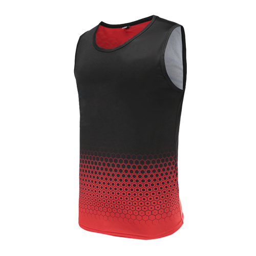 Chaleco de fútbol Dry Fit para hombre rojo