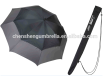 straight windproof umbrella with bag