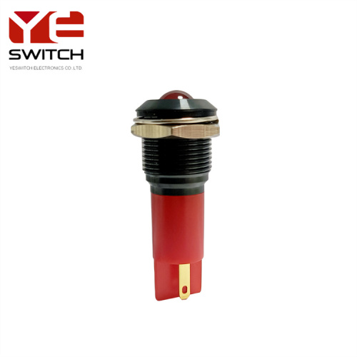 Yeswitch 16 มม. ตัวบ่งชี้สีแดงกันน้ำ