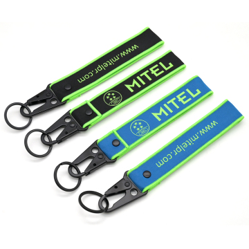Customized Heat Transfer Short Wrist Strap Keychain