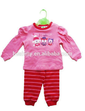 soft material printed stripe pants and baby clothes
