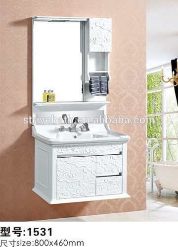 Chinese coverd pvc classic bathroom vanity