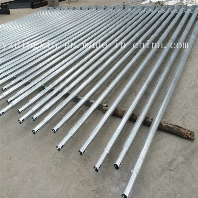 Hot Deep Galvanized Round and Conical Steel Street Lighting Pole