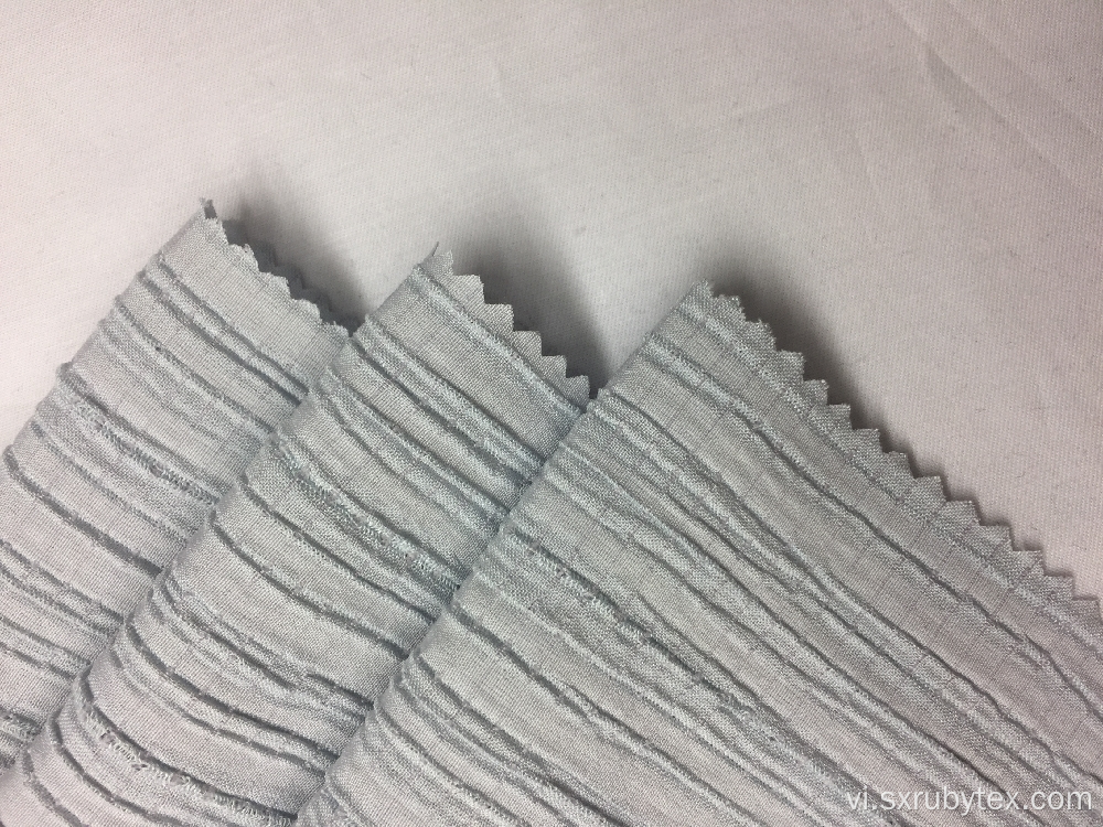 Rayon Polyester Spandex Sọc Crepe Vải rắn