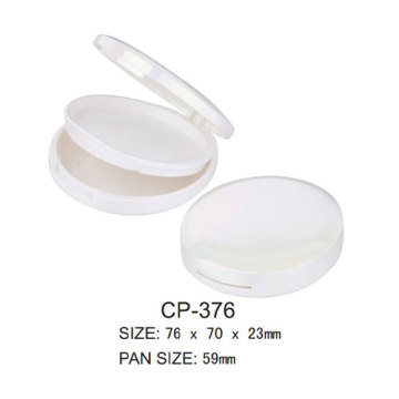 Round Plastic Cosmetic Compact Case With 59mm Pan