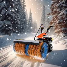 Snow Sweeper Machines for Tires and Streets