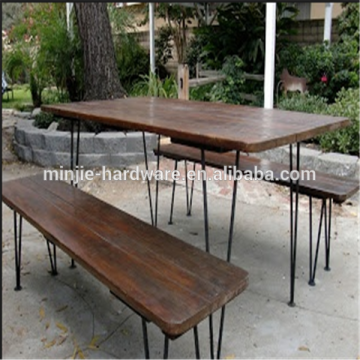 wood table hairpin leg/height adjustable table leg