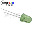 LED verde claro de 10 mm con lente transparente