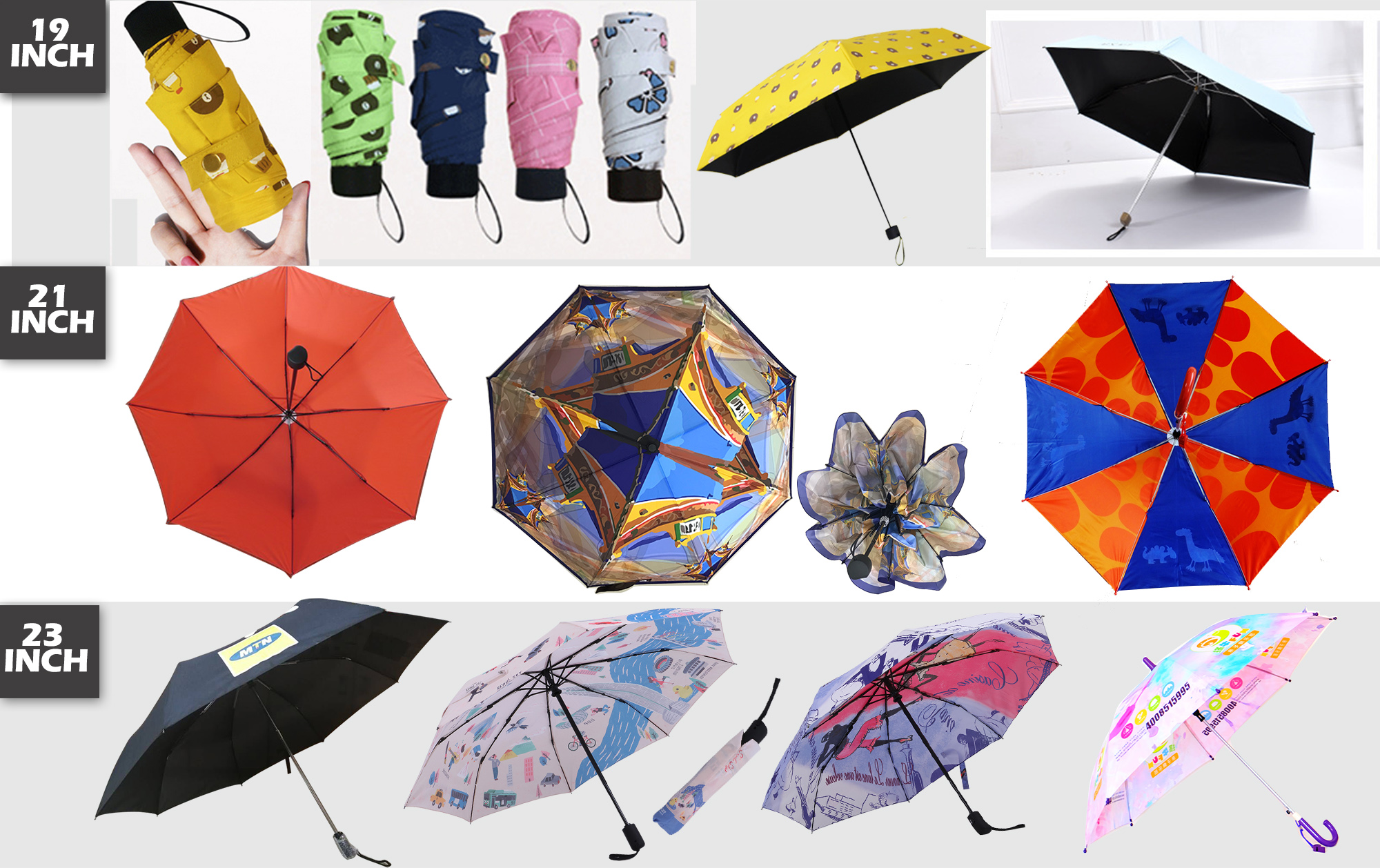 Promotion Advertising 30 inch Digital Printing Double Canopy Sun Umbrella Prints Logo Custom Golf Umbrella