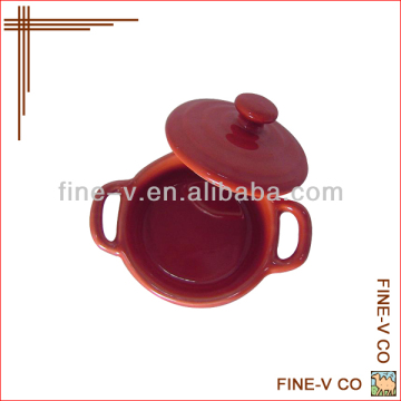 Durable porcelain bakeware&ceramic mini pot