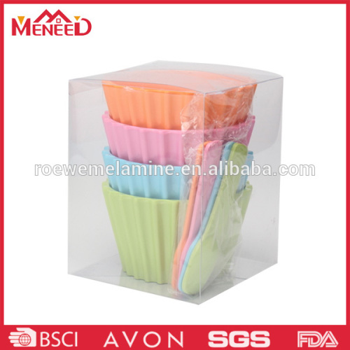 Promotional colorful plastic ice cream bowls