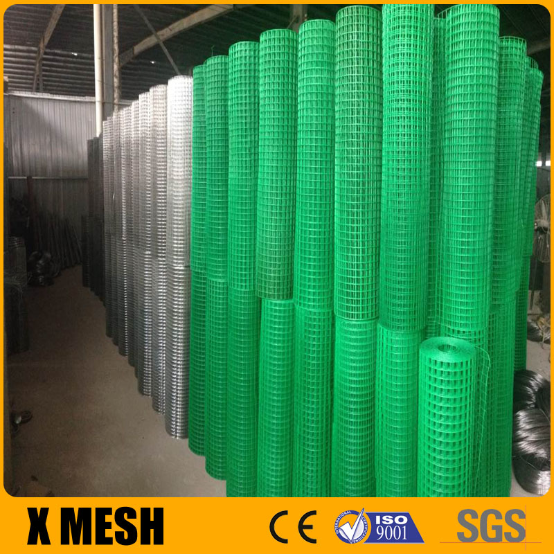 PVC coated 8 gauge welded wire mesh for Gabion basket