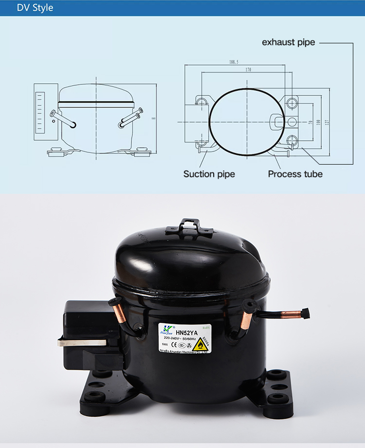 Motor Household Refrigerator Compressor R600a