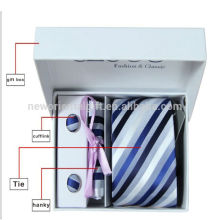 100% polyester Woven Necktie With Gift Box set